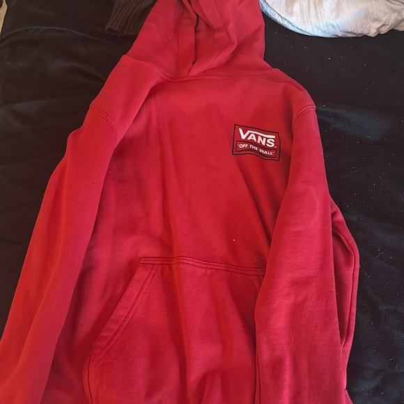Red Vans Off The Wall Hoodie - Picture 1 of 1